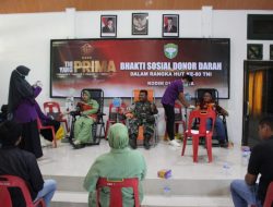 Sambut HUT ke-80 TNI, Kodim Abdya Gelar Bhakti Sosial Donor Darah