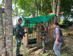 Satgas Yonif 123/Rajawali Gelar Binter dan Pemeriksaan Kesehatan di Kampung Emete, Distrik Obaa