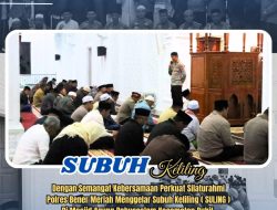 Polres Bener Meriah Gelar Subuh Keliling di Masjid Babussalam, Ajak Jamaah Jaga Kamtibmas Bersama