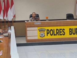 Wakapolres Buru Pimpin Rapat Implementasi Program Prioritas Kapolda Maluku