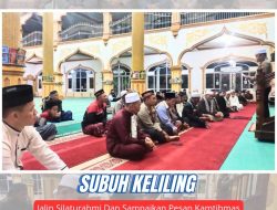 Polres Bener Meriah Gelar Subuh Keliling Di Mesjid Al-Falah Kampung Puja Mulia Kecamatan Bandar