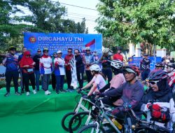 Gowes dan Penanaman Pohon Warnai Peringatan HUT TNI ke 80 di Blitar