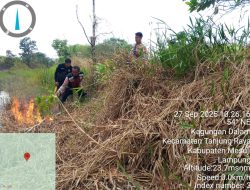 Delapan Titik Api di Lahan PT BSMI, Polres Mesuji Kerahkan Personel Hingga Siang Hari