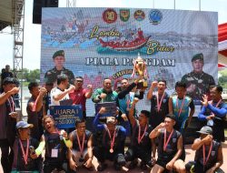 Lomba Perahu Bidar HUT ke-80 TNI Resmi Ditutup