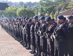 Dirreskrimsus Polda Maluku Pimpin Apel Gabungan Tekankan Penanganan Profesional Terhadap Aksi Demonstrasi