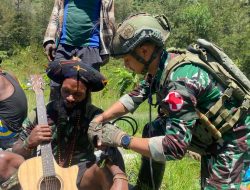 Sinergi Membangun Nipuralome, Kunjungan DPRK Puncak Warnai Pembangunan Pos Bendungan Satgas Yonif 700/Wyc