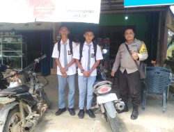 Sambangi Pelajar Dan Pemuda Bhabinkamtibmas Beri Pesan Kamtibmas