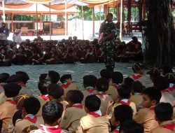 Koramil Karangmalang Tanamkan Nilai Bhinneka Tunggal Ika pada Siswa SD Az Zahra Sragen