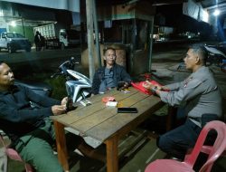 Cegah Tindak Kriminal, Polsek Air Besar Rutin Laksanakan Patroli Malam