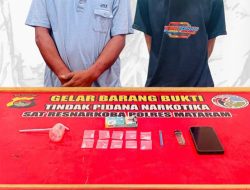 Polresta Mataram Ringkus Dua Pengedar, Sita 5,40 Gram Sabu di Monjok