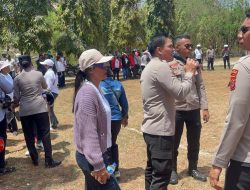 Datangi Massa Aksi, Kapolres Tanimbar Berhasil Tenangkan Demo Ricuh