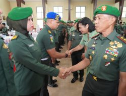 Pangdam Kasuari Pimpin Korp Raport Kenaikan Pangkat 1.032 Prajurit
