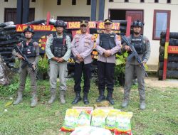 Polres Maybrat Salurkan Bantuan Sembako ke Pos Brimob Ayata dan Pos Aisah di Distrik Aifat Timur dan Aifat Timur Tengah