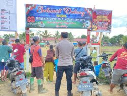 Polsek Meranti Amankan Kegiatan 8 Besar Open Turmanen Sepak Bola Meranti Cup Tahun 2025 dalam Rangka Memperingati HUT RI ke 80