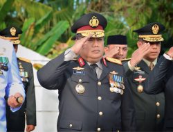 Jelang HUT ke-80 TNI, Wakapolda Maluku Hadiri Upacara Ziarah Taman Makam Pahlawan Kapahaha