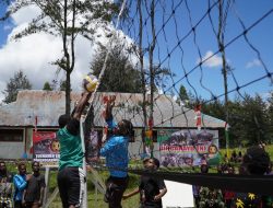 Gelora Semangat HUT TNI Ke-80, Satgas Yonif 700/WYC Gelar Piala Pangkogabwilhan III Warnai Tanah Papua