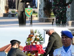 Sambut HUT Ke-80 TNI, Pangdam II/Sriwijaya Pimpin Upacara Ziarah Nasional