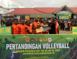 Final Voli HUT TNI ke-80 Jajaran Kogabwilhan III : Antas Putra Pertahankan Predikat Juara 1 wilayah Pegunungan Bintang