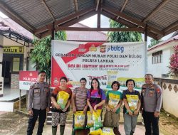 Polsek Menjalin Gelar Gerakan Pangan Murah, Warga Antusias Dapatkan Beras SPHP