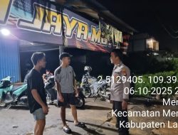 Patroli Malam, Polsek Menjalin Sambangi Pemuda Nongkrong untuk Berikan Himbauan Kamtibmas