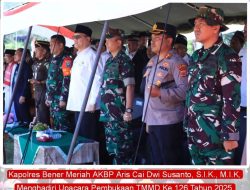 Kapolres Bener Meriah Hadiri Upacara Pembukaan TMMD ke-126 Tahun 2025 Kodim 0119/BM