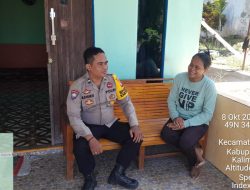 Polisi yang Dekat dengan Warga: Kisah Aipda Mamok Raharjo Menyapa Masyarakat Sebangki