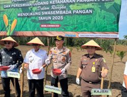 Polres Mesuji Melaksanakan Penanaman Jagung Serentak Kuartal IV dan Peresmian Gudang Ketahanan Pangan