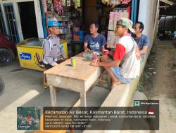 Lewat Patroli Siang, Polsek Air Besar Wujudkan Sinergi Kamtibmas yang Harmonis