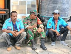 Babinsa Kratonan Himbau Keamanan dan Ketertiban Kepada Petugas Parkir