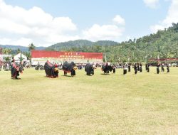 Kesenian Bantengan Meriahkan Pembukaan TMMD ke-126 di Lebakharjo