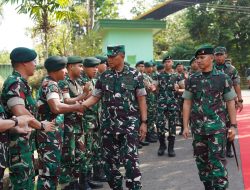 Pastkan Kesiapan Operasional Satuan, Kasdam II/Sriwijaya Tinjau Markas Yonif 200/Bhakti Negara