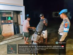 Dibalik Sunyinya Malam, Polsek Air Besar Tetap Siaga Demi Rasa Aman Warga