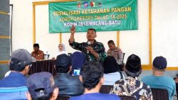 Kasdim 0818 berikan Sosialisasi Ketahanan Pangan Agroforestry TNI AD di Desa Tegalrejo