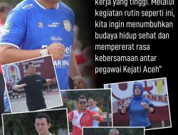 Kejati Aceh Melaksanakan Senam Pagi Rutin
