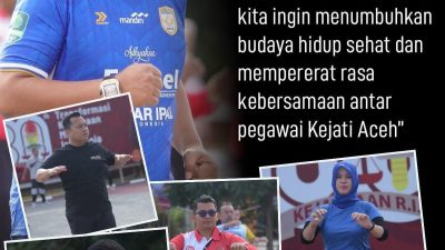 Kejati Aceh Melaksanakan Senam Pagi Rutin