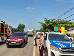 Sat Lantas Polres Mesuji Aktif Jaga Keamanan dan Kelancaran Arus Lalu Lintas di Jalintim