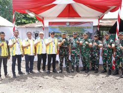 Dandim 0103/Aceh Utara Dampingi Kasdam IM Resmikan Karya Bhakti Swakelola Tipe II di Lhoksukon