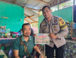 Bhabinkamtibmas Berikan Sosialisasi Tentang Bahaya Kebakaran Hutan Dan Lahan Kepada Warga