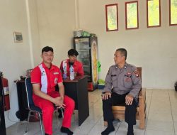 Antisipasi Kecurangan dan Penyalahgunaan BBM Subsidi, Polsek Mandor Laksanakan Patroli ke SPBU