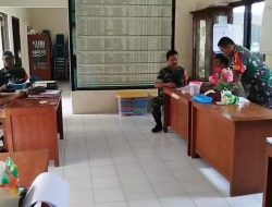 Babinsa Datangi Kantor PPL Cari Data Lahan Sawah untuk Sasaran Pengairan