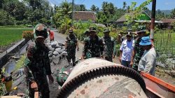 Dansatgas TMMD ke-126 Kodim 0818/Malang-Batu, Letkol Czi Bayu Nugroho, Tinjau Langsung Pembangunan Drainase di Desa Lebakharjo