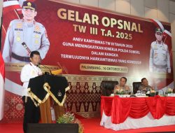 Kapolda Sumsel Tekankan Disiplin, Integritas, dan Kecepatan Respons dalam Gelar Opsnal TW III