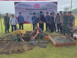 Dandim 0808/Blitar Hadiri Peletakan Batu Pertama Pembangunan Koperasi Desa Merah Putih Di Talun