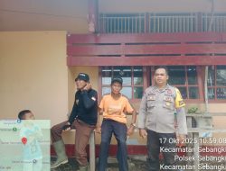 Sambang Humanis, Bhabinkamtibmas Sebangki Ajak Warga Bersama Jaga Keamanan Lingkungan