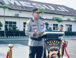 Kapolres Mesuji Mengukuhkan Nomenklatur Pamapta SPKT Polres Mesuji