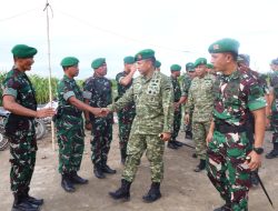 Pangdam I/BB Tinjau Yon TP 852/ABY dan beri pengarahan kepada seluruh prajurit Yon TP