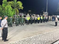 Patroli Gabungan Polres Mesuji, TNI, dan Satpol PP Tingkatkan Keamanan Pada Akhir Pekan