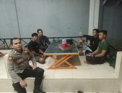 Dalam Rangka Ciptakan Rasa Aman, Polsek Air Besar Gencarkan Patroli Malam