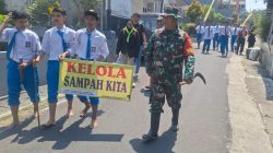 Jaga Sungai, Jaga Masa Depan: Babinsa Tumpang Gandeng Pelajar Tanam Semangat Peduli Lingkungan Lewat ‘Reksa Kali’*