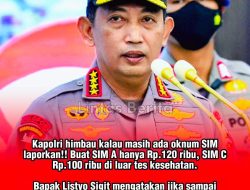 Kapolri Imbau Masyarakat untuk Tidak Ragu Melapor jika Menemukan Adanya Pungutan Liar dalam Proses Pembuatan SIM